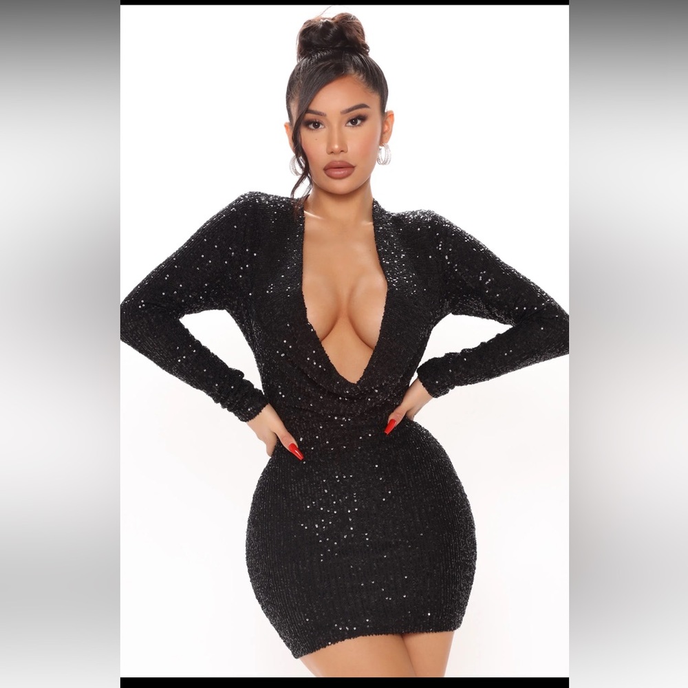 Fashion Nova Sequin Mini Dress